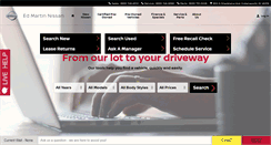 Desktop Screenshot of edmartinnissan.com