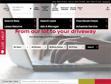 Tablet Screenshot of edmartinnissan.com
